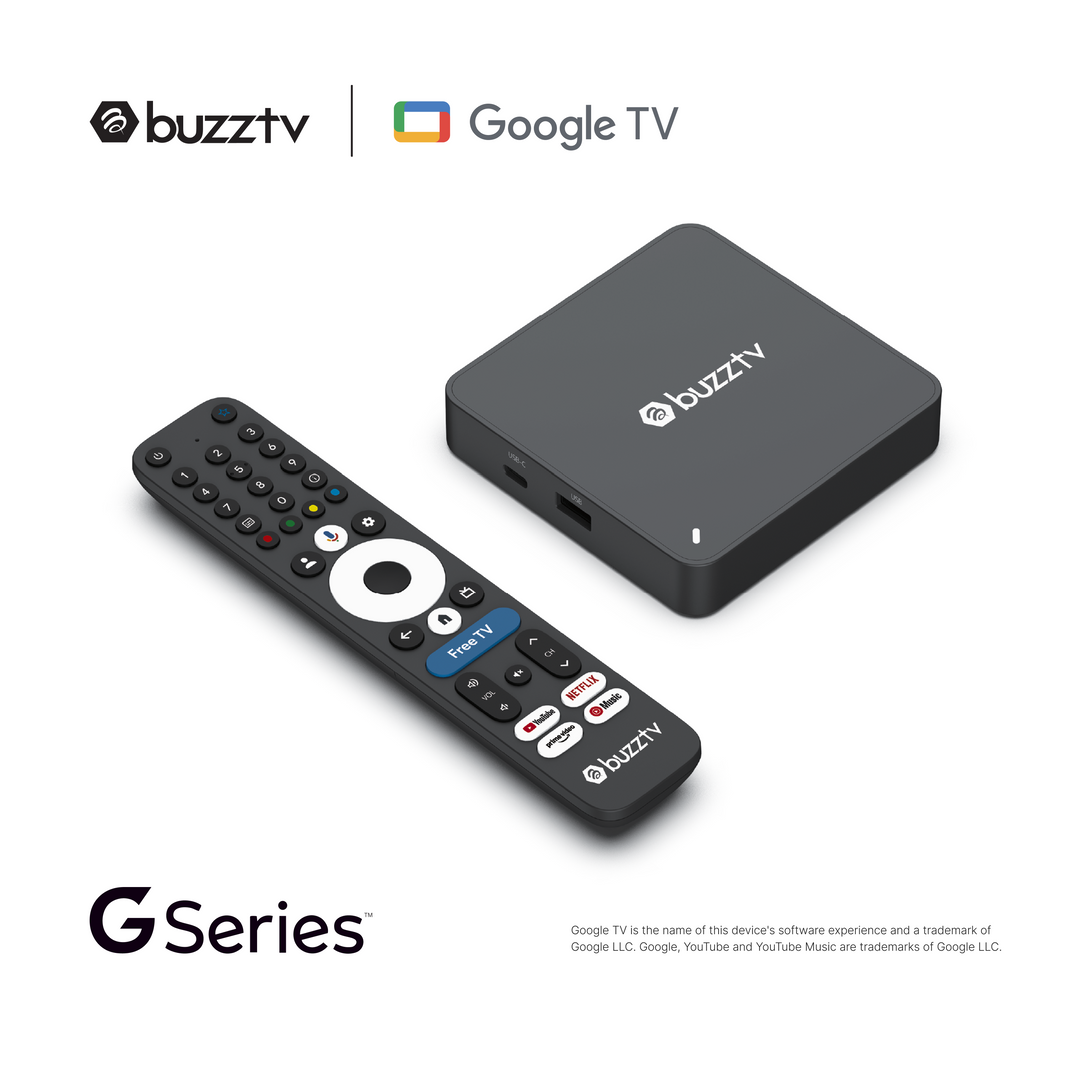 BuzzTV G-Series Set Top Box | Google TV™ (Pre-Order)
