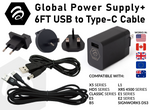 Load image into Gallery viewer, BuzzTV 5V Global Power Supply + 6FT Type &quot;C&quot; Cable
