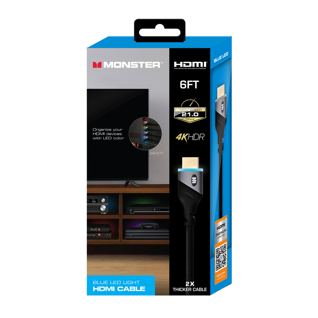 Monster 4K LED HDMI Cable 6FT