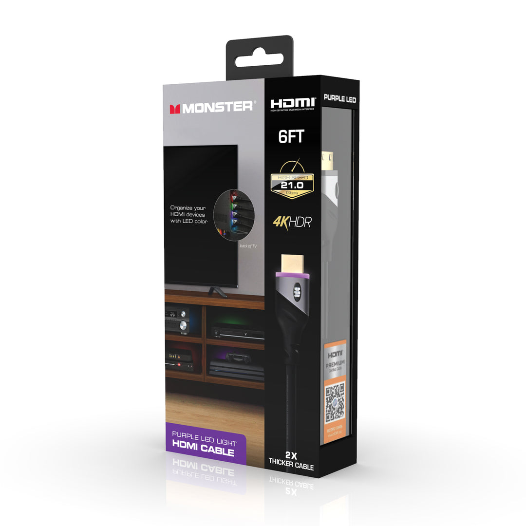 Monster 4K LED HDMI Cable 6FT