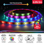 Load image into Gallery viewer, Monster 6.5FT Sound Reactive Color flow LED Light Strip
