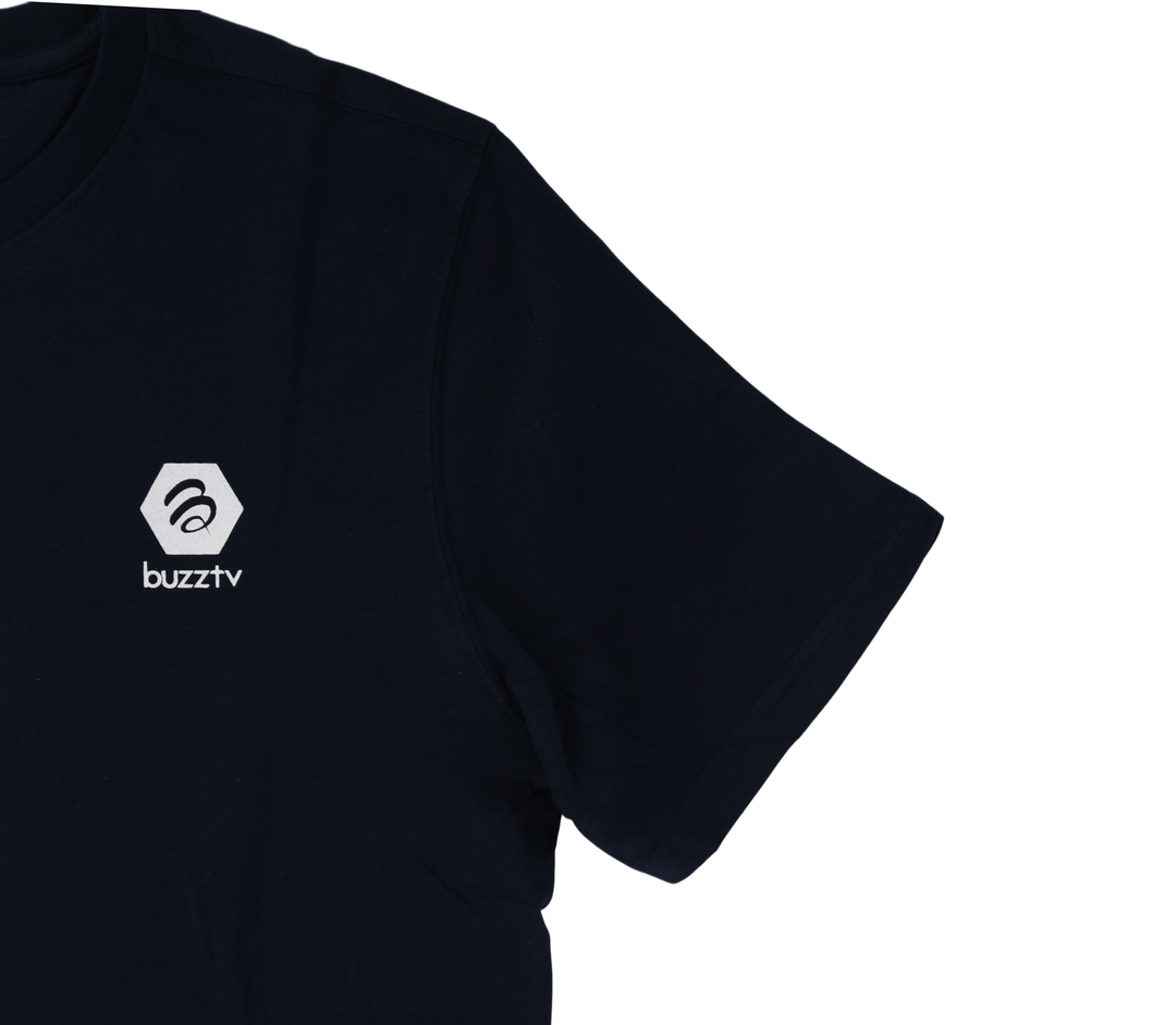 BuzzTV T-Shirt | Navy Blue | 100% Cotton