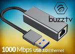 Load image into Gallery viewer, USB 3.0 Ethernet Adapter Network Card to RJ45 Lan for VidStick VidStick+ - BuzzTV Global
